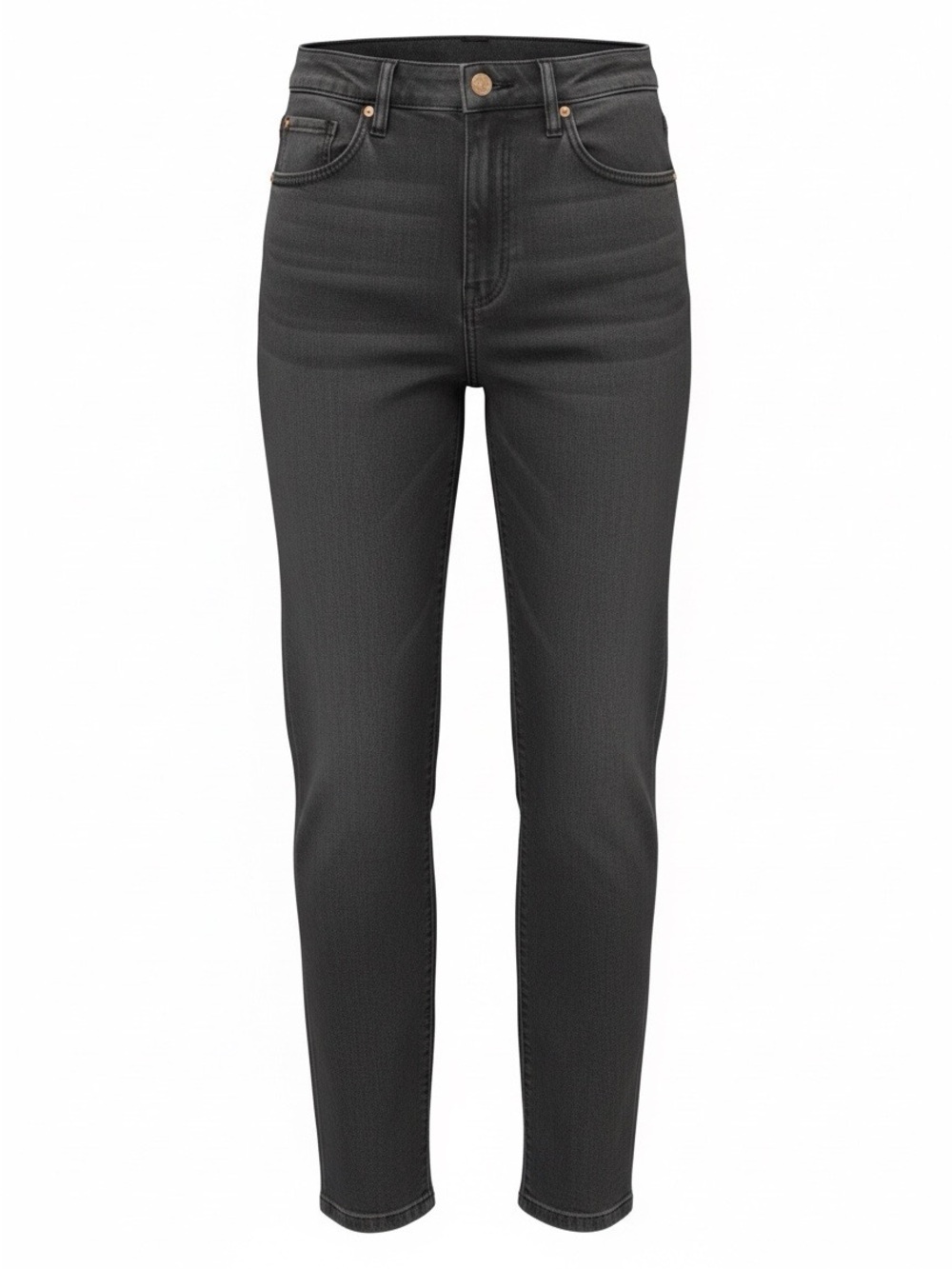 Zara High-Rise Slim Jeans - Black
